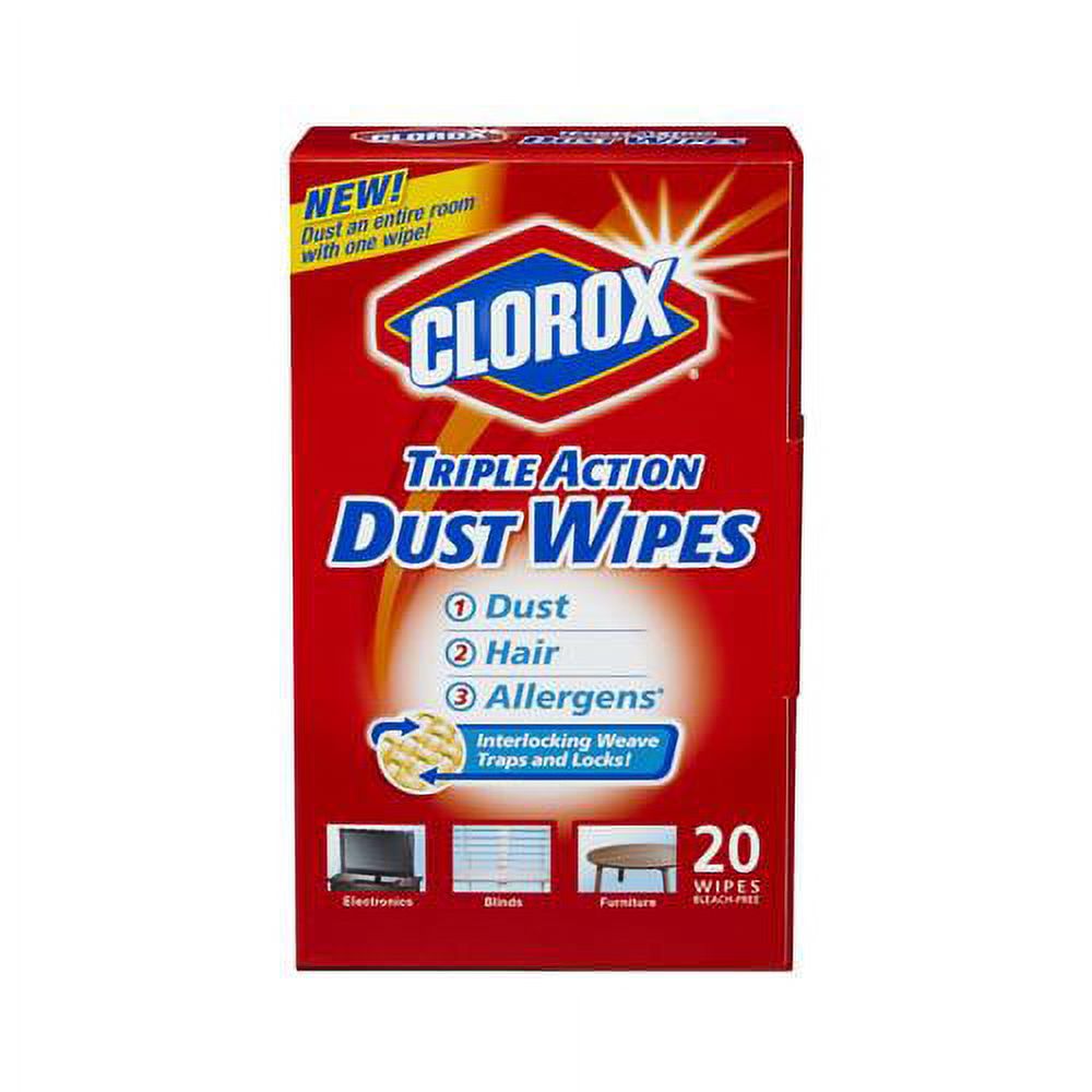 Clorox The 31313 Clorox Triple Action Dust Wipes 20ct
